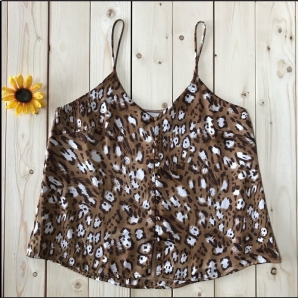 LUSH Leopard Print Tank Top New
